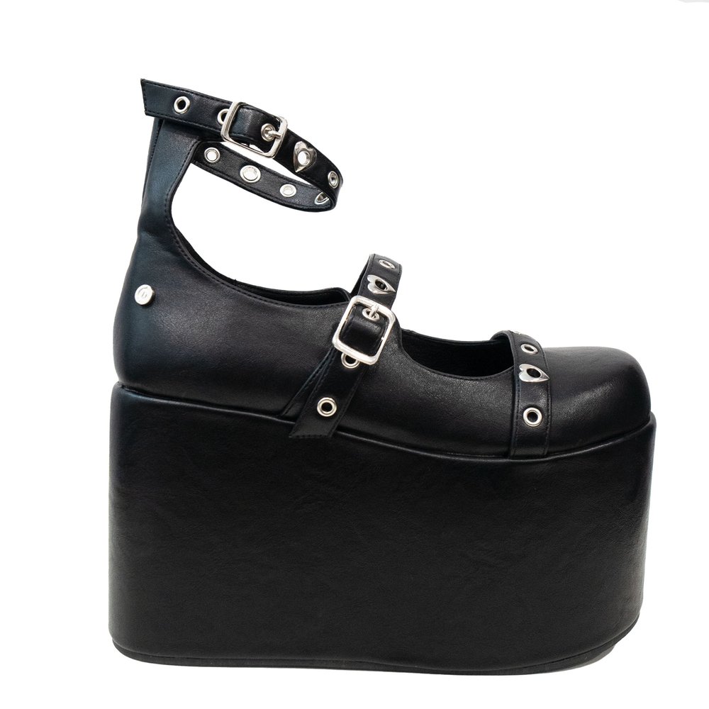 Altercore - Aven Plateausandalen - Schwarz